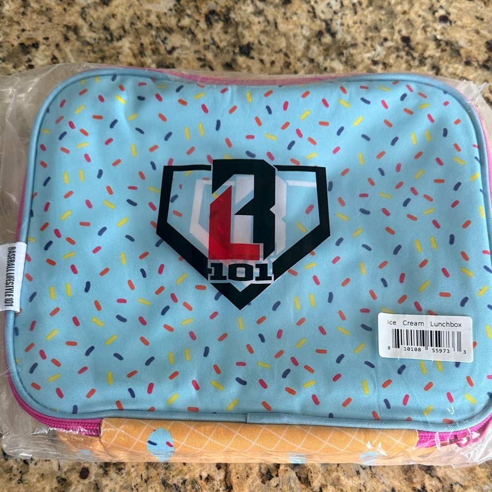 Baseball Lifestyle 101 Ice Cream Lunchbox NWT